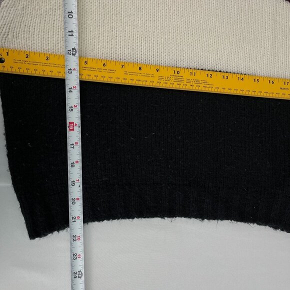 Rebecca Minkoff Liliana Striped Colorblock Long Sleeve‎ Boxy Fit Sweater Women M - Picture 12 of 14